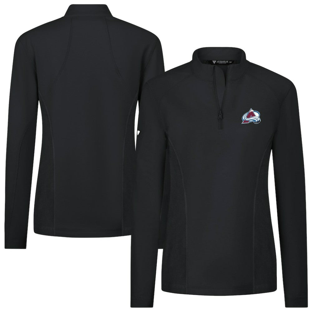 Colorado Avalanche - Levelwear Women's Upright Quarter-Zip Pullover Black