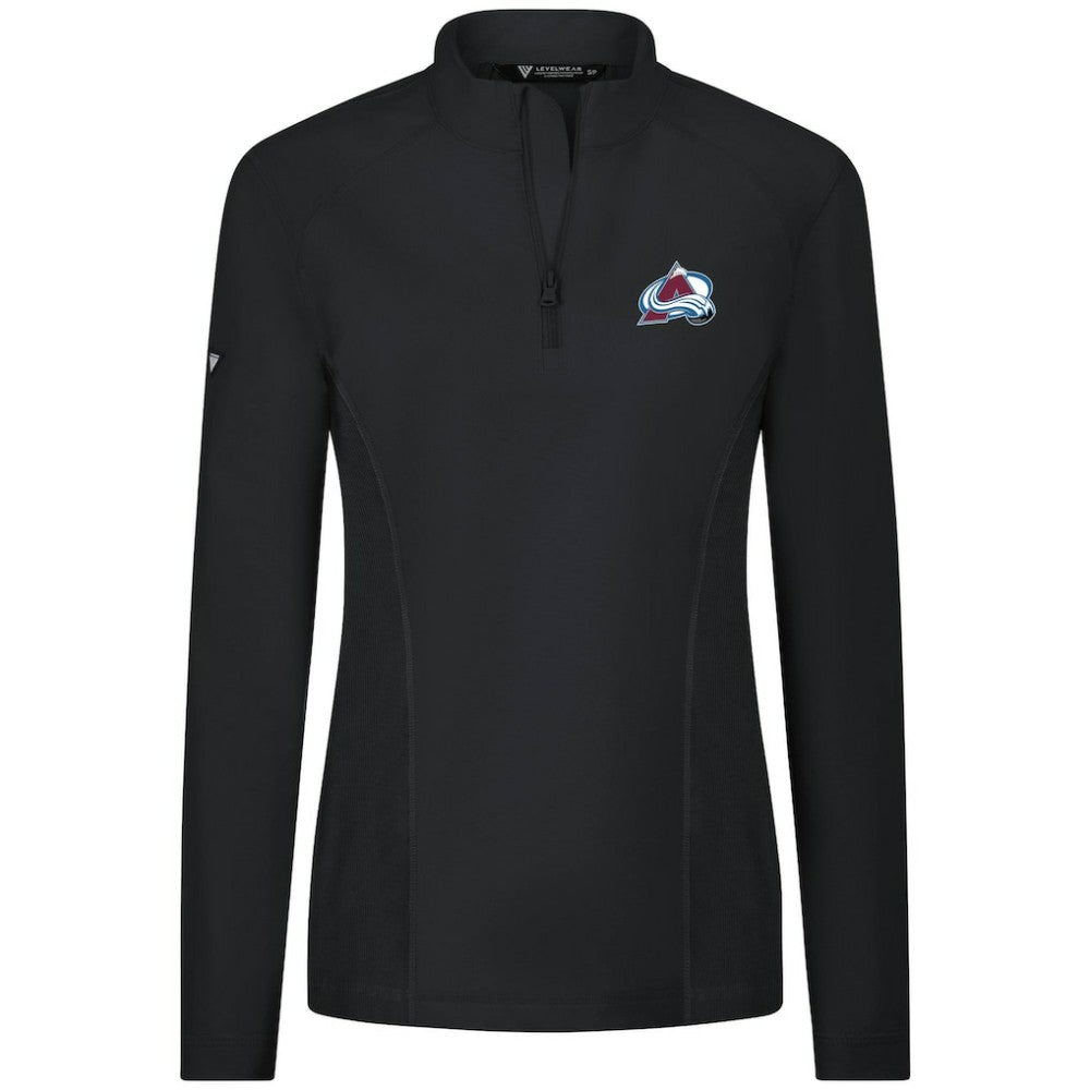 Colorado Avalanche - Levelwear Women's Upright Quarter-Zip Pullover Black