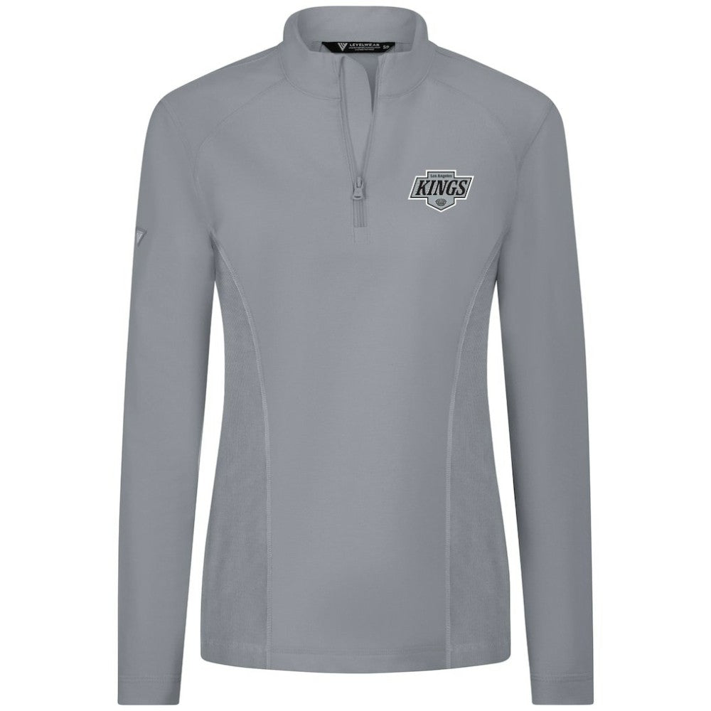 Los Angeles Kings - Levelwear Women's Upright Quarter-Zip Pullover Gray