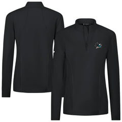 San Jose Sharks - Levelwear Women's Upright Quarter-Zip Pullover Black
