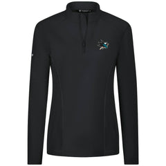 San Jose Sharks - Levelwear Women's Upright Quarter-Zip Pullover Black
