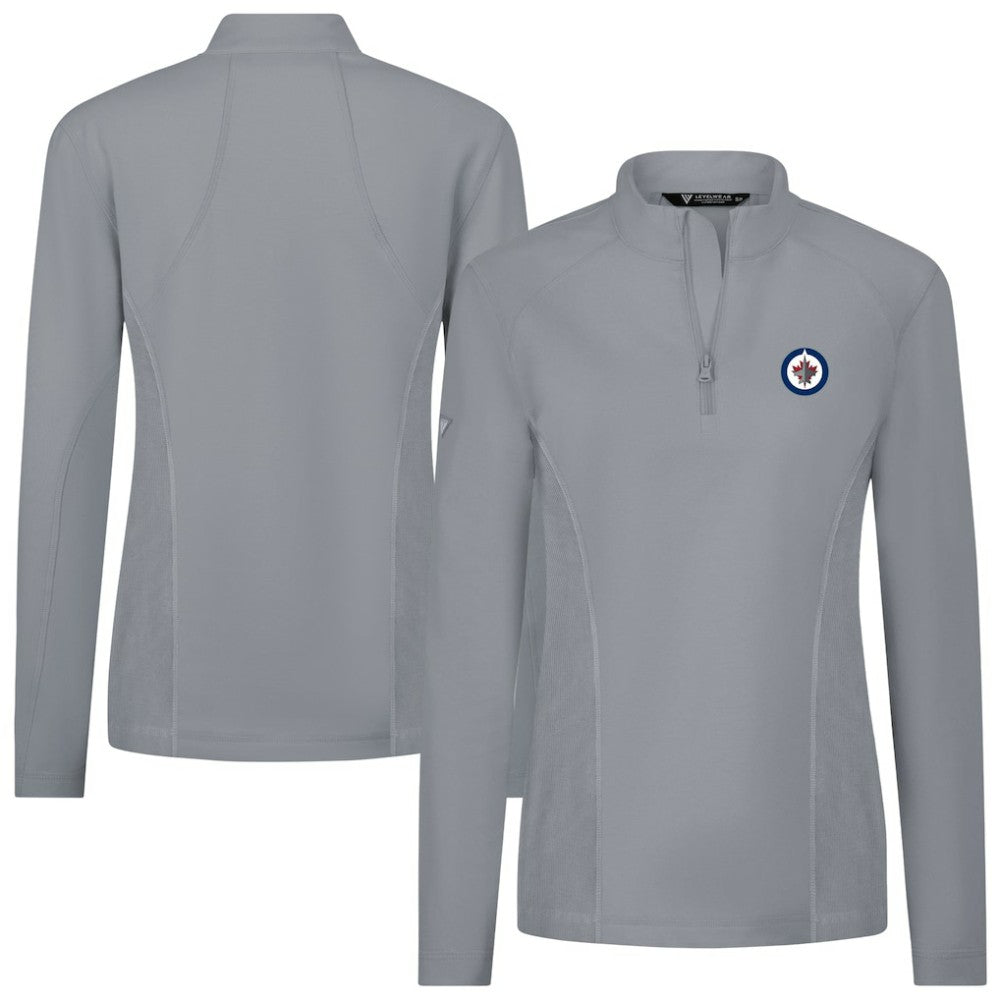 Winnipeg Jets - Levelwear Women's Upright Quarter-Zip Pullover Gray