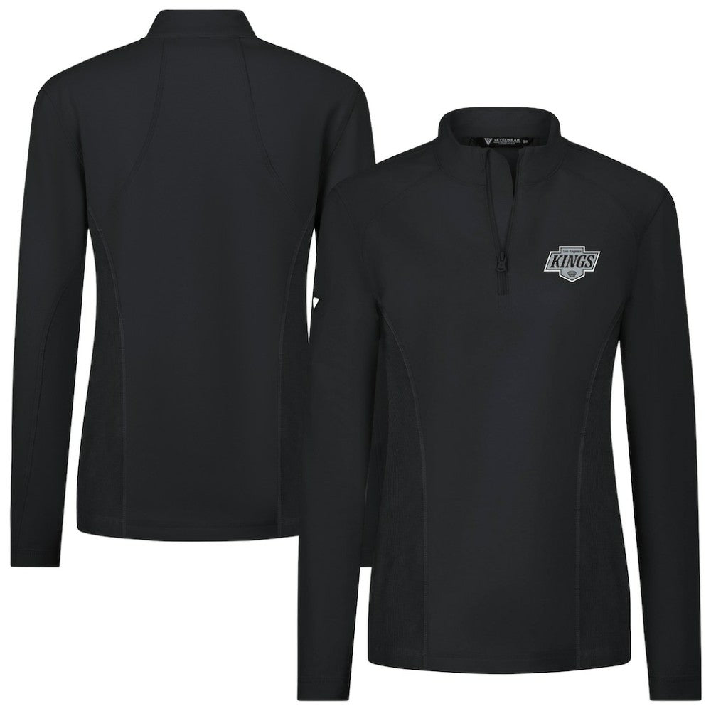 Los Angeles Kings - Levelwear Women's Upright Quarter-Zip Pullover Black