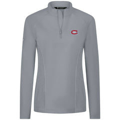 Montreal Canadiens - Levelwear Women's Upright Quarter-Zip Pullover Gray
