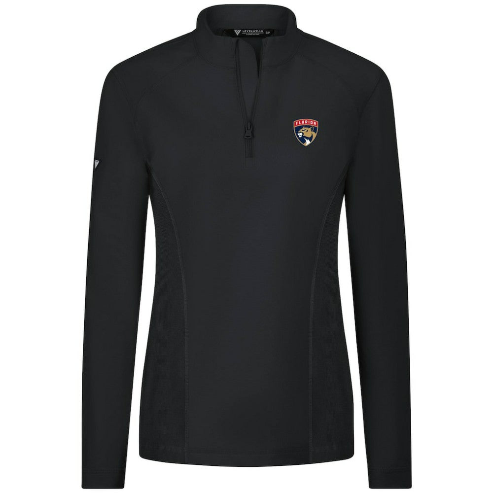 Florida Panthers - Levelwear Women's Upright Quarter-Zip Pullover Black