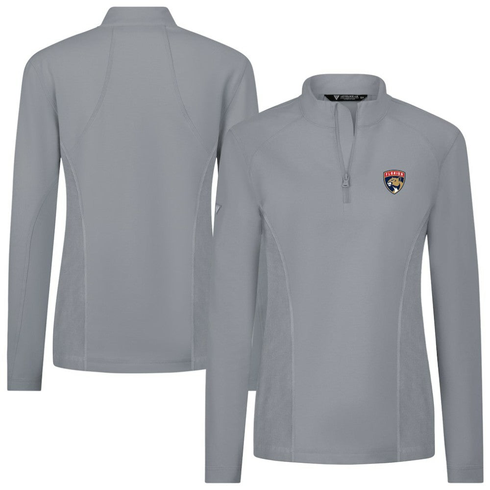 Florida Panthers - Levelwear Women's Upright Quarter-Zip Pullover Gray
