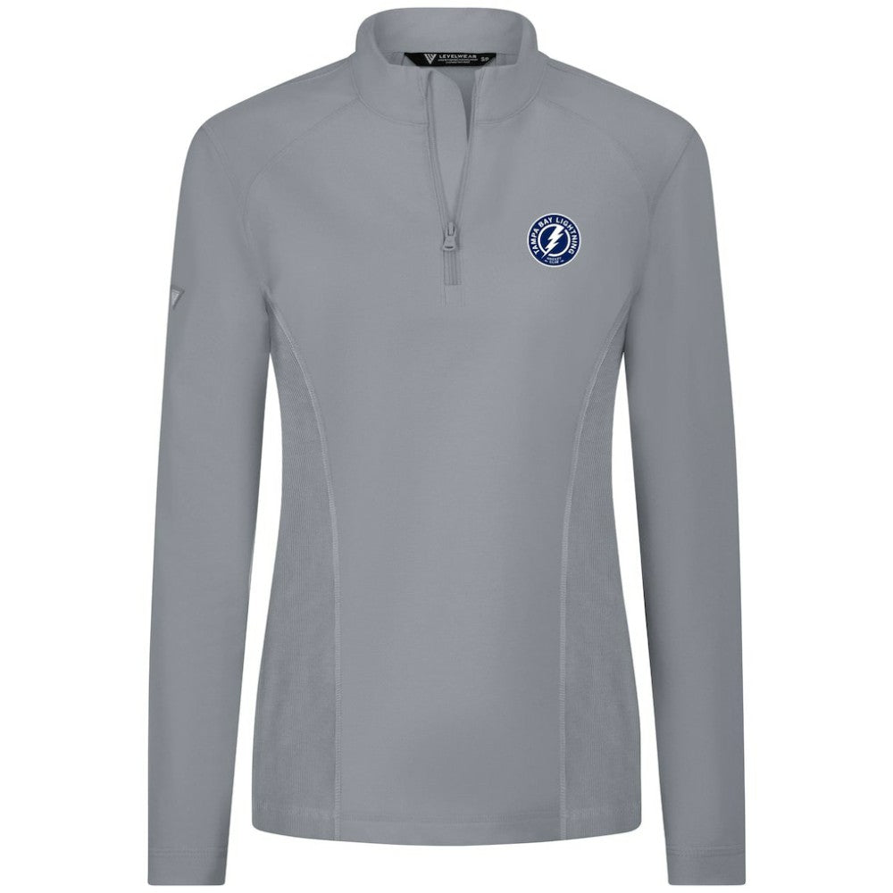 Tampa Bay Lightning - Levelwear Women's Upright Quarter-Zip Pullover Gray