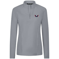 Washington Capitals Levelwear Women's Upright Quarter-Zip Pullover Gray