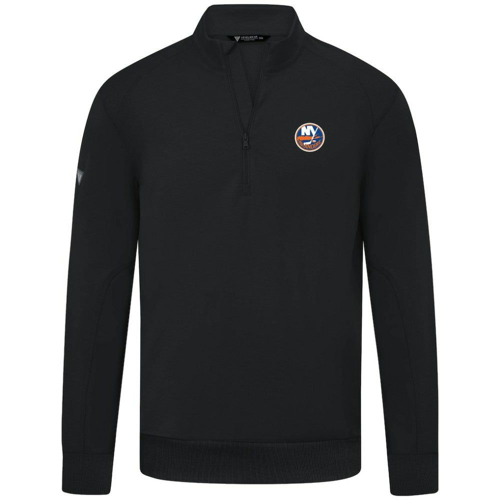 New York Islanders - Levelwear Upright Tri-Blend Quarter-Zip Pullover Black