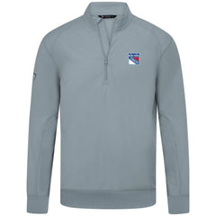 New York Rangers Levelwear Upright Tri-Blend Quarter-Zip Pullover Gray