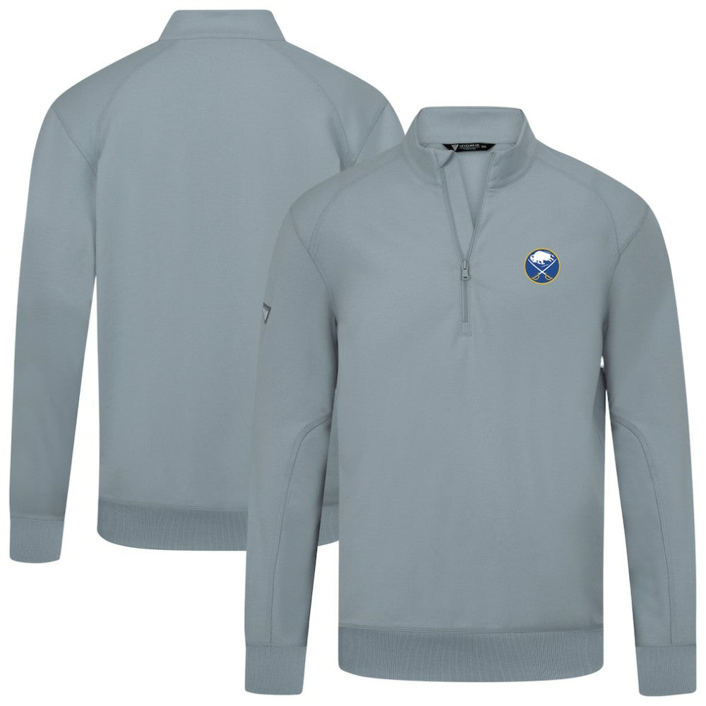 Buffalo Sabres - Levelwear Upright Tri-Blend Quarter-Zip Pullover Gray