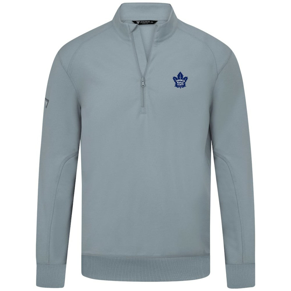 Toronto Maple Leafs - Levelwear Upright Tri-Blend Quarter-Zip Pullover Gray