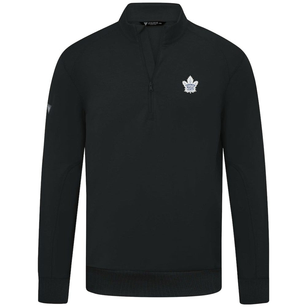 Toronto Maple Leafs - Levelwear Upright Tri-Blend Quarter-Zip Pullover Black