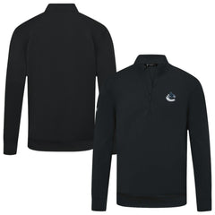 Vancouver Canucks - Levelwear Upright Tri-Blend Quarter-Zip Pullover Black