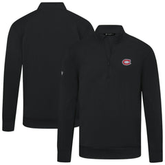 Montreal Canadiens - Levelwear Upright Tri-Blend Quarter-Zip Pullover Black