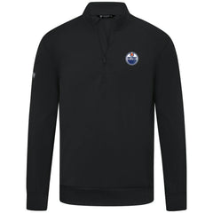 Edmonton Oilers - Levelwear Upright Tri-Blend Quarter-Zip Pullover Black