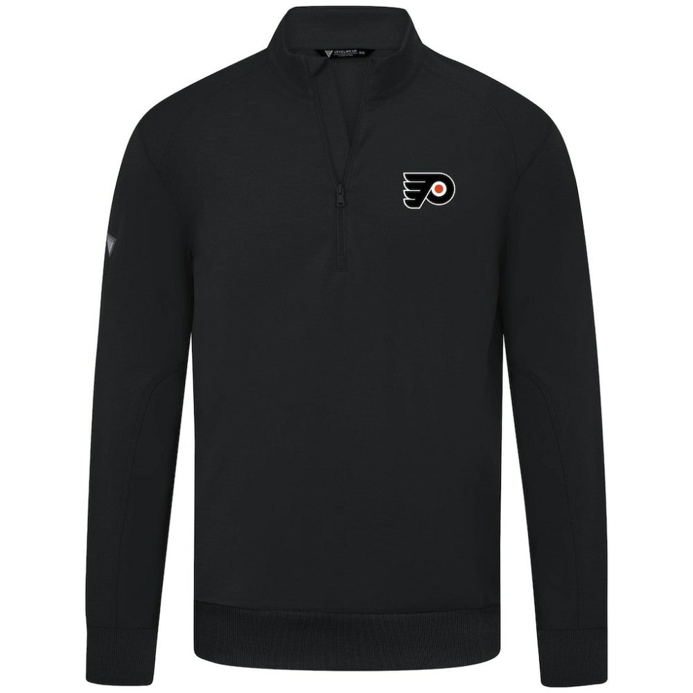 Philadelphia Flyers - Levelwear Upright Tri-Blend Quarter-Zip Pullover Black