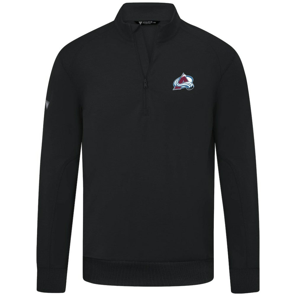 Colorado Avalanche - Levelwear Upright Tri-Blend Quarter-Zip Pullover Black