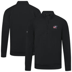 Columbus Blue Jackets - Levelwear Upright Tri-Blend Quarter-Zip Pullover Black