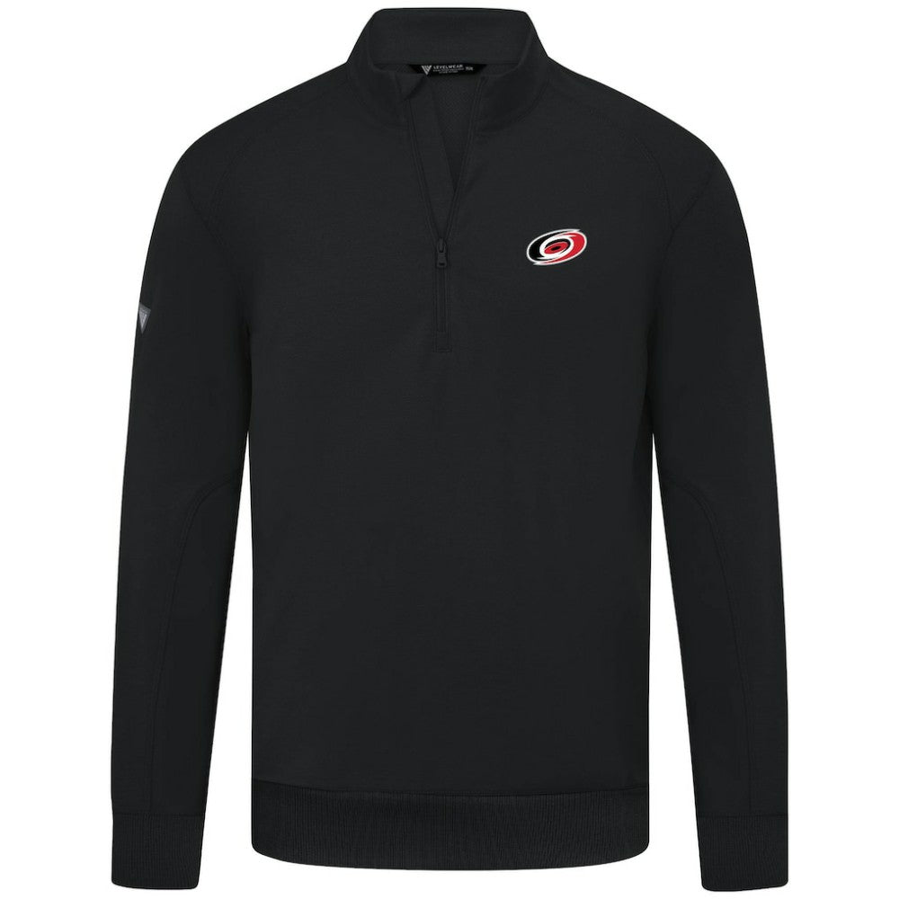 Carolina Hurricanes - Levelwear Upright Tri-Blend Quarter-Zip Pullover Black