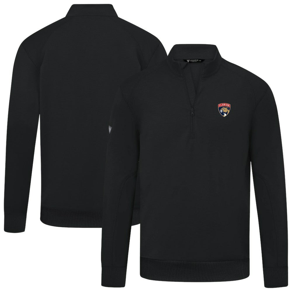 Florida Panthers - Levelwear Upright Tri-Blend Quarter-Zip Pullover Black