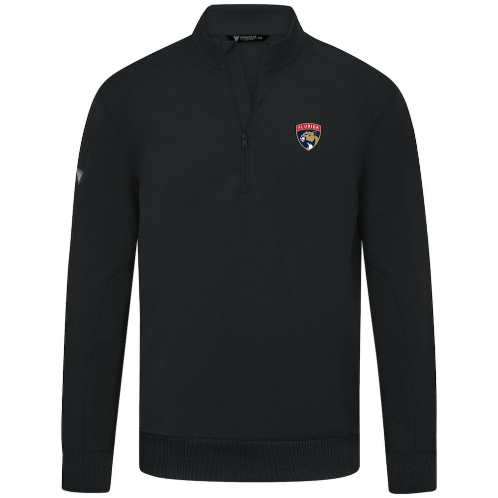 Florida Panthers - Levelwear Upright Tri-Blend Quarter-Zip Pullover Black