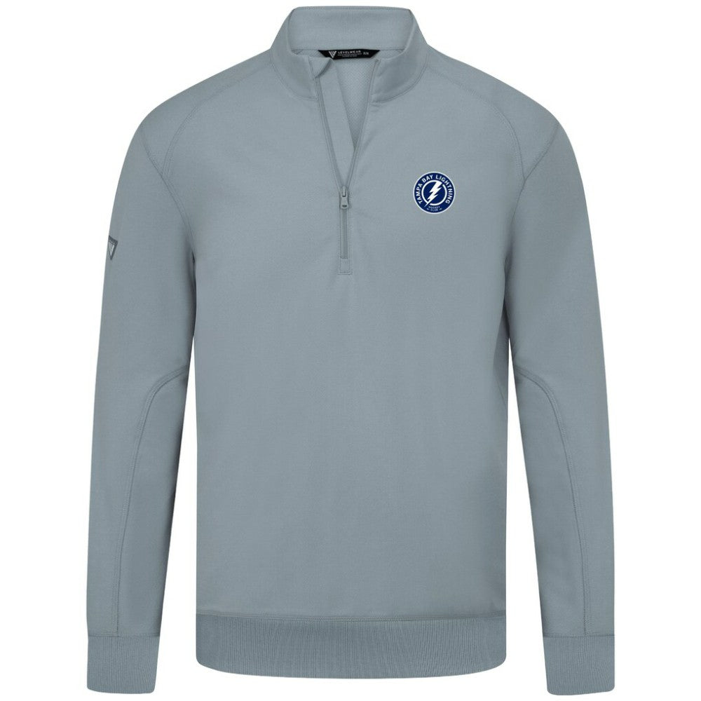 Tampa Bay Lightning - Levelwear Upright Tri-Blend Quarter-Zip Pullover Gray