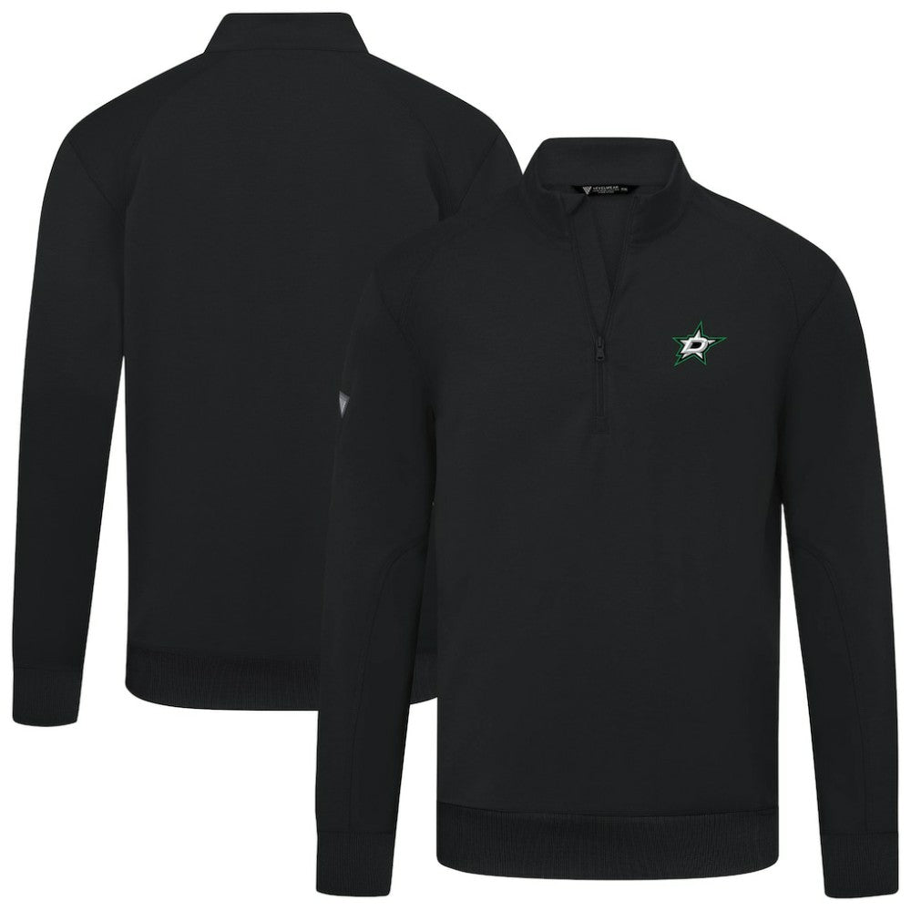 Dallas Stars - Levelwear Upright Tri-Blend Quarter-Zip Pullover Black