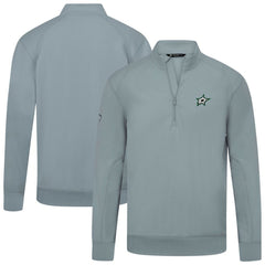 Dallas Stars - Levelwear Upright Tri-Blend Quarter-Zip Pullover Gray