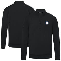 Winnipeg Jets - Levelwear Upright Tri-Blend Quarter-Zip Pullover Black