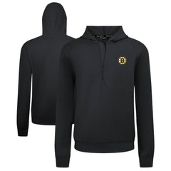 Boston Bruins Levelwear Technic Quarter-Zip Pullover Hoodie Black