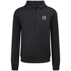 Boston Bruins Levelwear Technic Quarter-Zip Pullover Hoodie Black