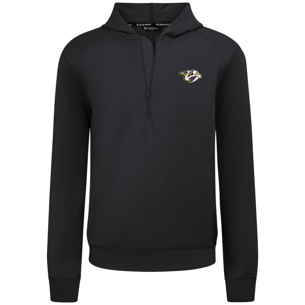 Nashville Predators - Levelwear Technic Quarter-Zip Pullover Hoodie Black