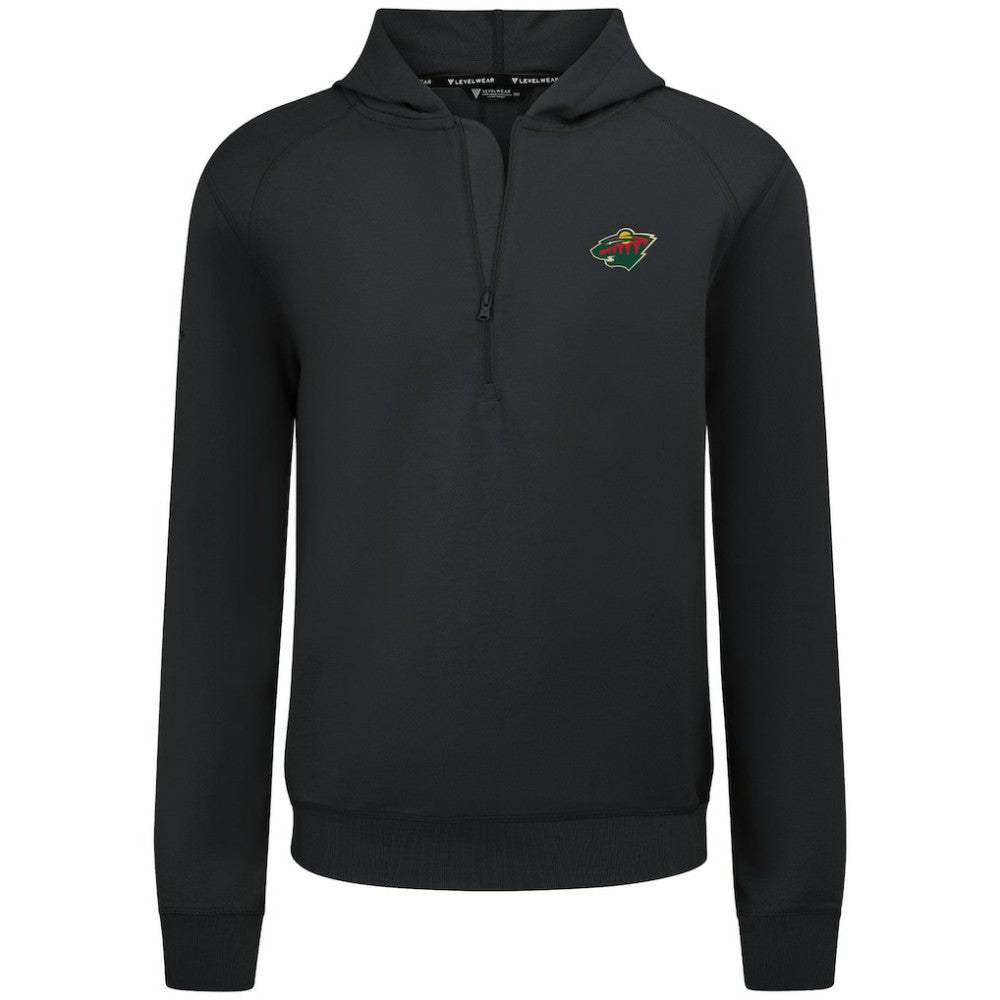 Minnesota Wild - Levelwear Technic Quarter-Zip Pullover Hoodie Black