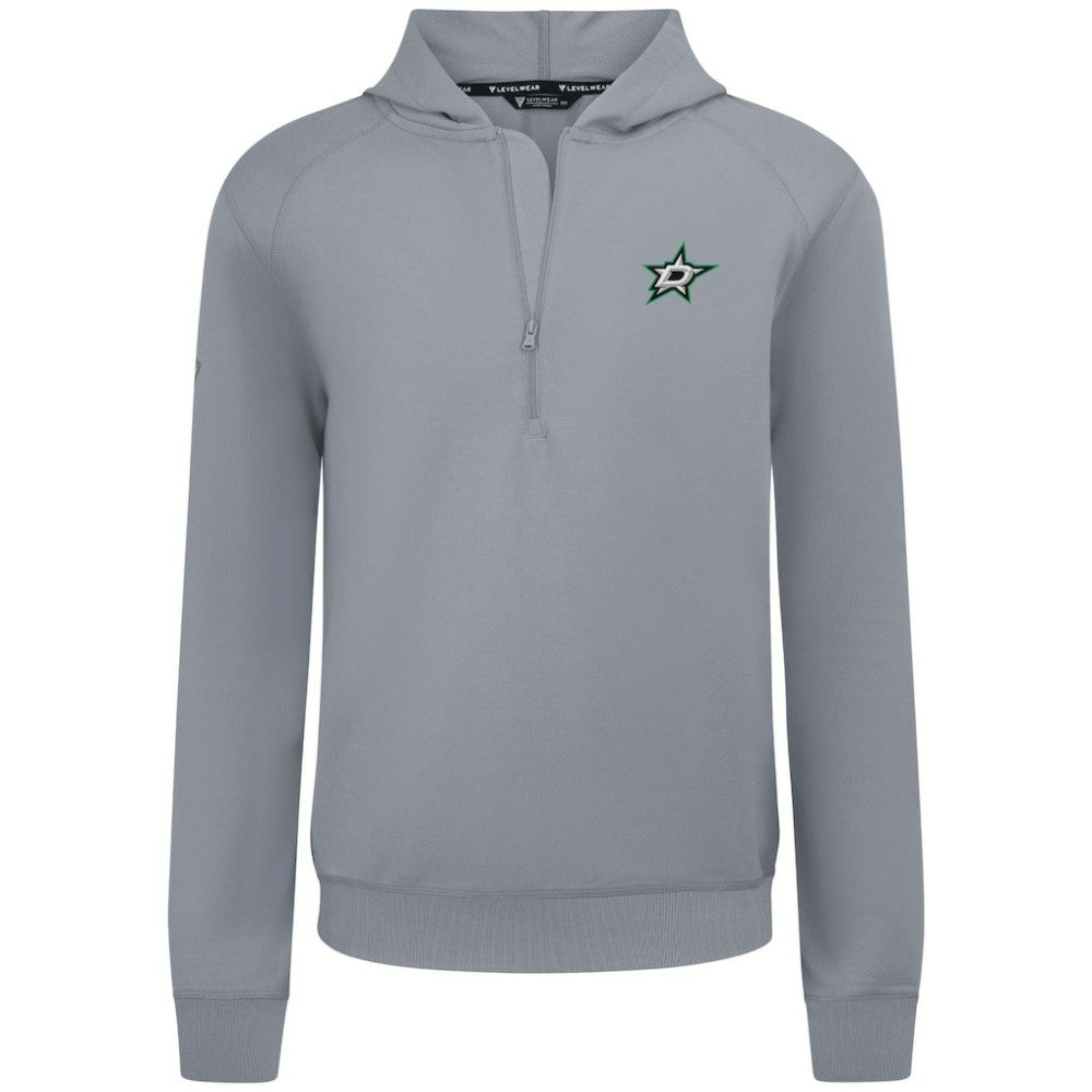 Dallas Stars - Levelwear Technic Quarter-Zip Pullover Hoodie Gray