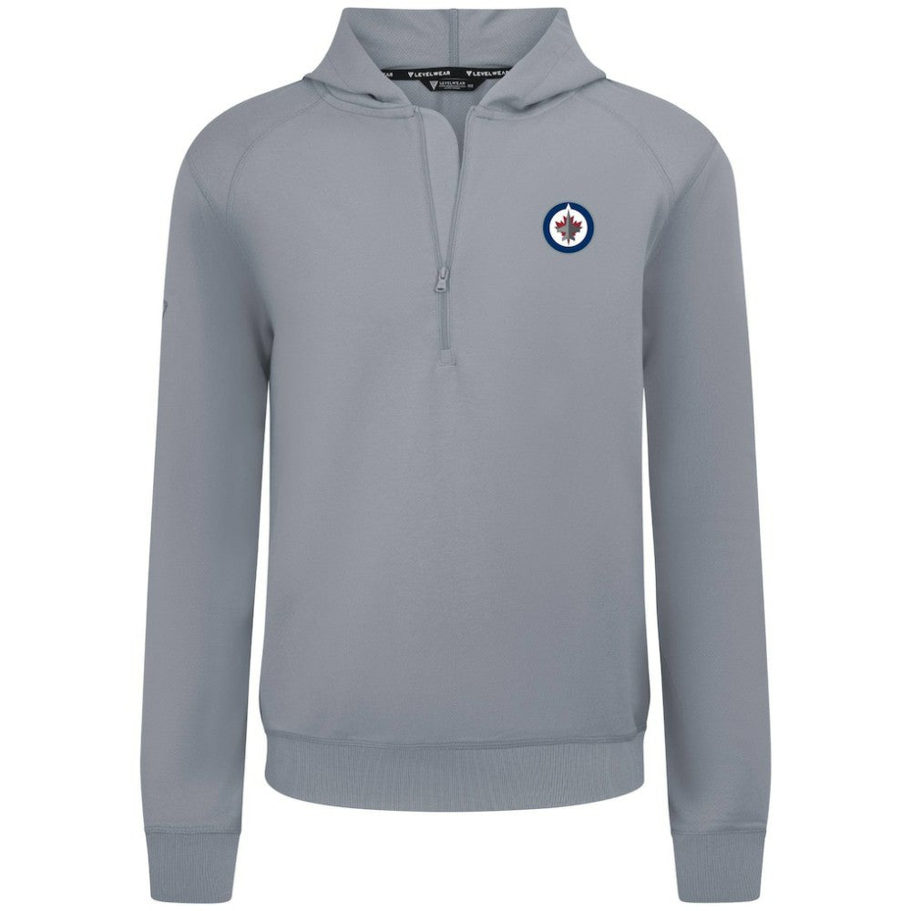 Winnipeg Jets - Levelwear Technic Quarter-Zip Pullover Hoodie Gray