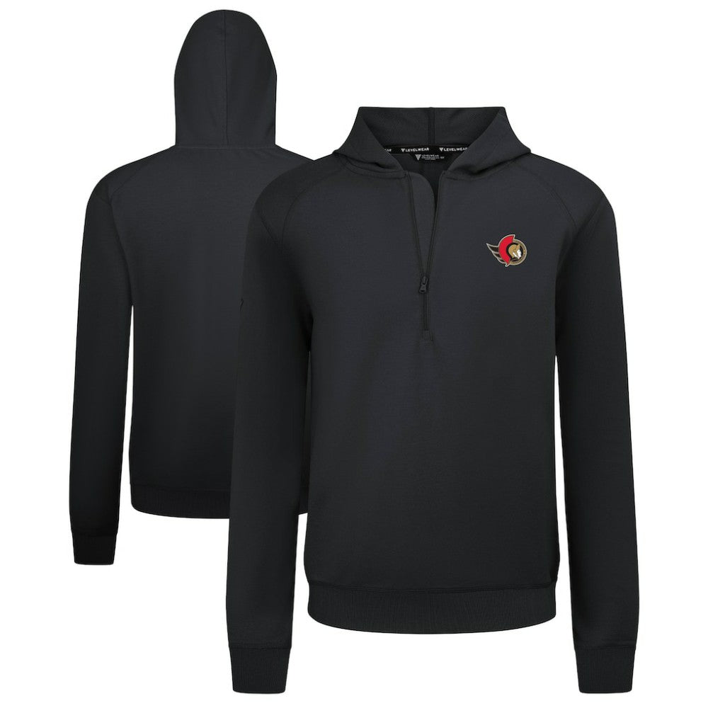 Ottawa Senators - Levelwear Technic Quarter-Zip Pullover Hoodie Black