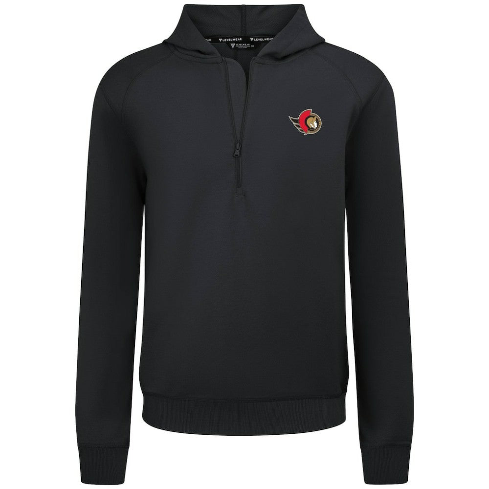 Ottawa Senators - Levelwear Technic Quarter-Zip Pullover Hoodie Black