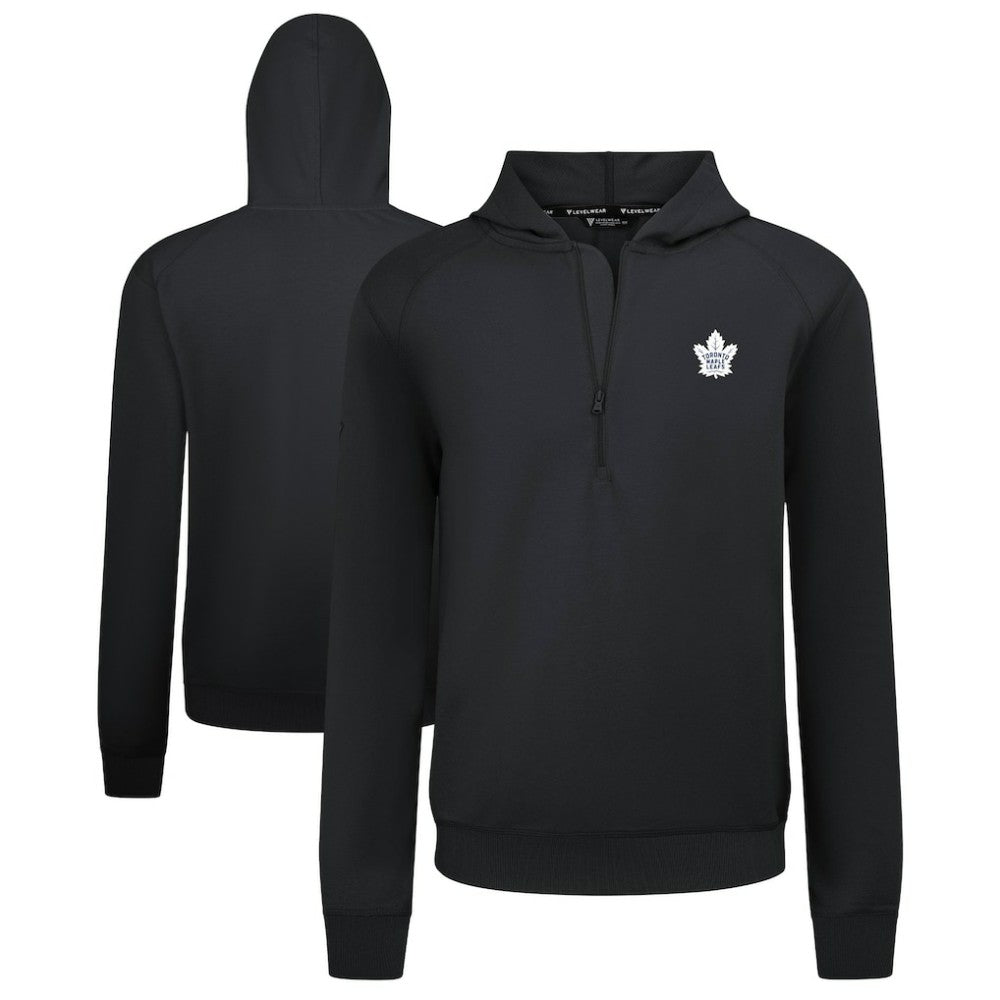 Toronto Maple Leafs - Levelwear Technic Quarter-Zip Pullover Hoodie Black