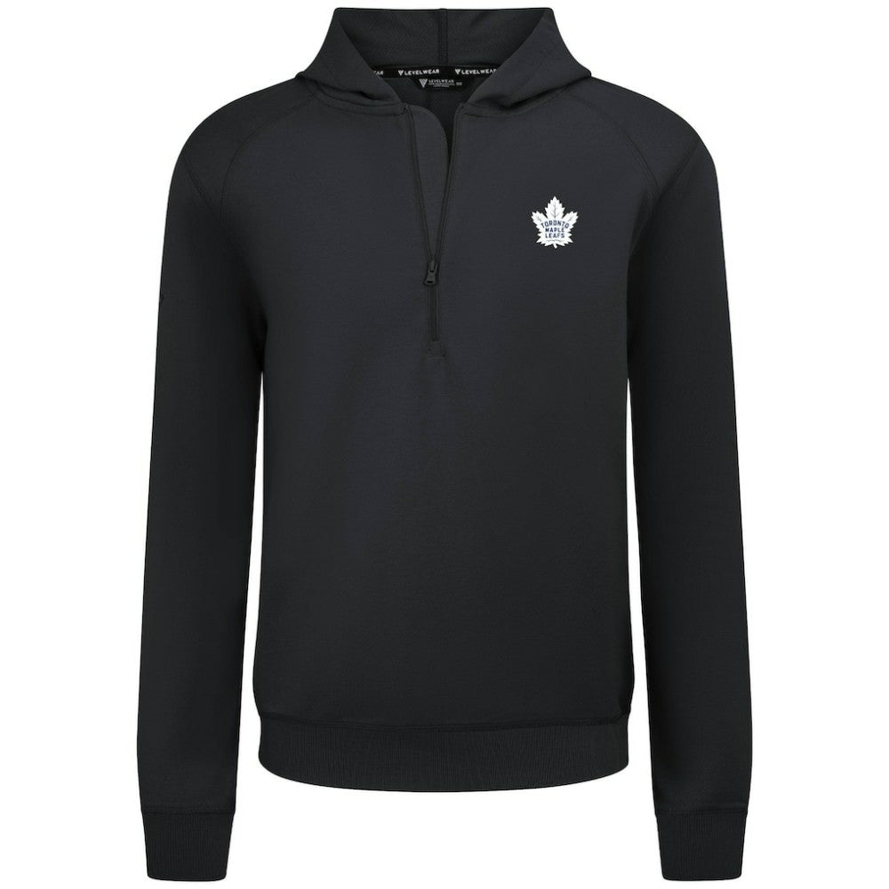 Toronto Maple Leafs - Levelwear Technic Quarter-Zip Pullover Hoodie Black