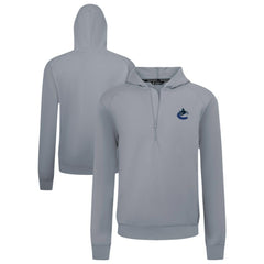 Vancouver Canucks - Levelwear Technic Quarter-Zip Pullover Hoodie Gray
