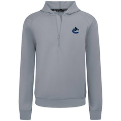 Vancouver Canucks - Levelwear Technic Quarter-Zip Pullover Hoodie Gray