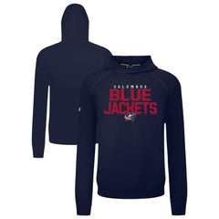 Columbus Blue Jackets - Levelwear Mandate Carve Tri-Blend Pullover Hoodie Navy