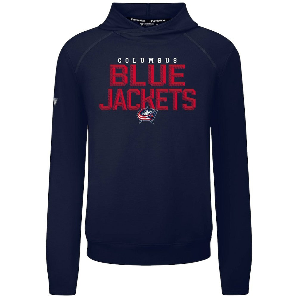 Columbus Blue Jackets - Levelwear Mandate Carve Tri-Blend Pullover Hoodie Navy