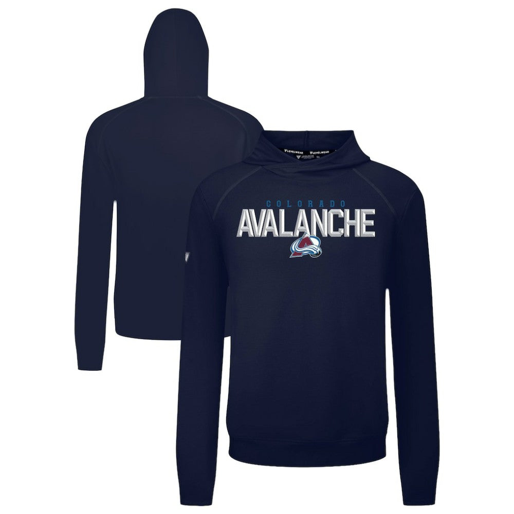 Colorado Avalanche - Levelwear Mandate Carve Tri-Blend Pullover Hoodie Navy