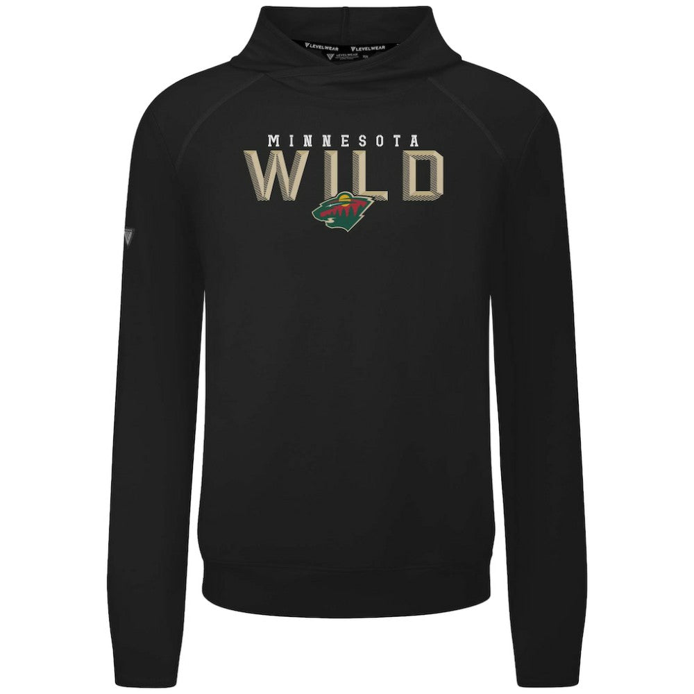 Minnesota Wild - Levelwear Mandate Carve Tri-Blend Pullover Hoodie Black