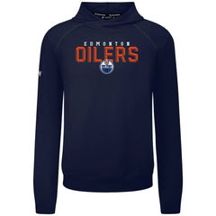 Edmonton Oilers - Levelwear Mandate Carve Tri-Blend Pullover Hoodie Navy