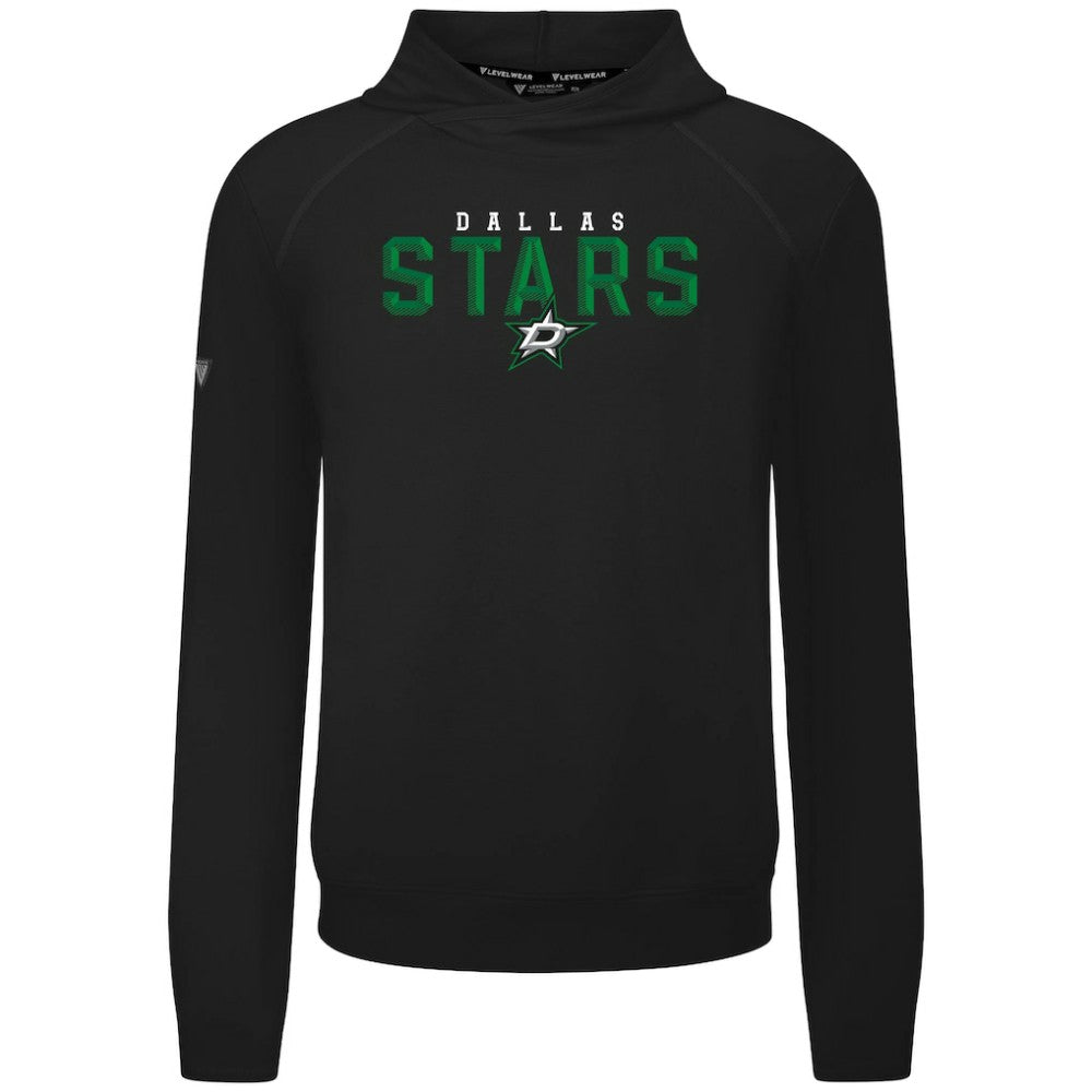 Dallas Stars - Levelwear Mandate Carve Tri-Blend Pullover Hoodie Black