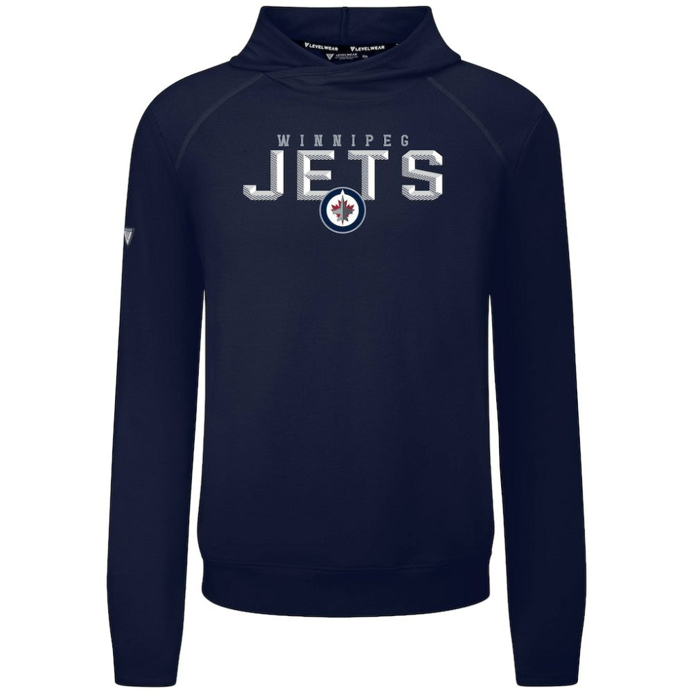 Winnipeg Jets - Levelwear Mandate Carve Tri-Blend Pullover Hoodie Navy