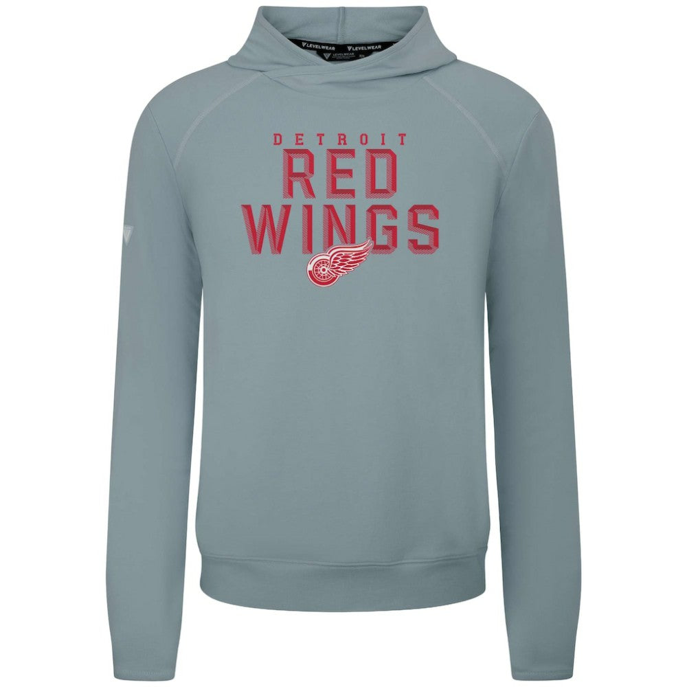 Detroit Red Wings - Levelwear Mandate Carve Tri-Blend Pullover Hoodie Gray